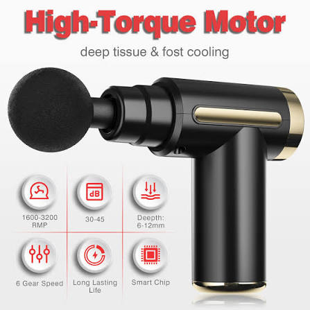4-in-1 Rechargeable Massage Gun – Deep Muscle Relaxation