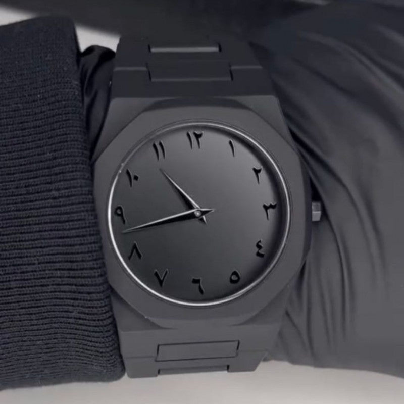 Black Arabic Aura Watch