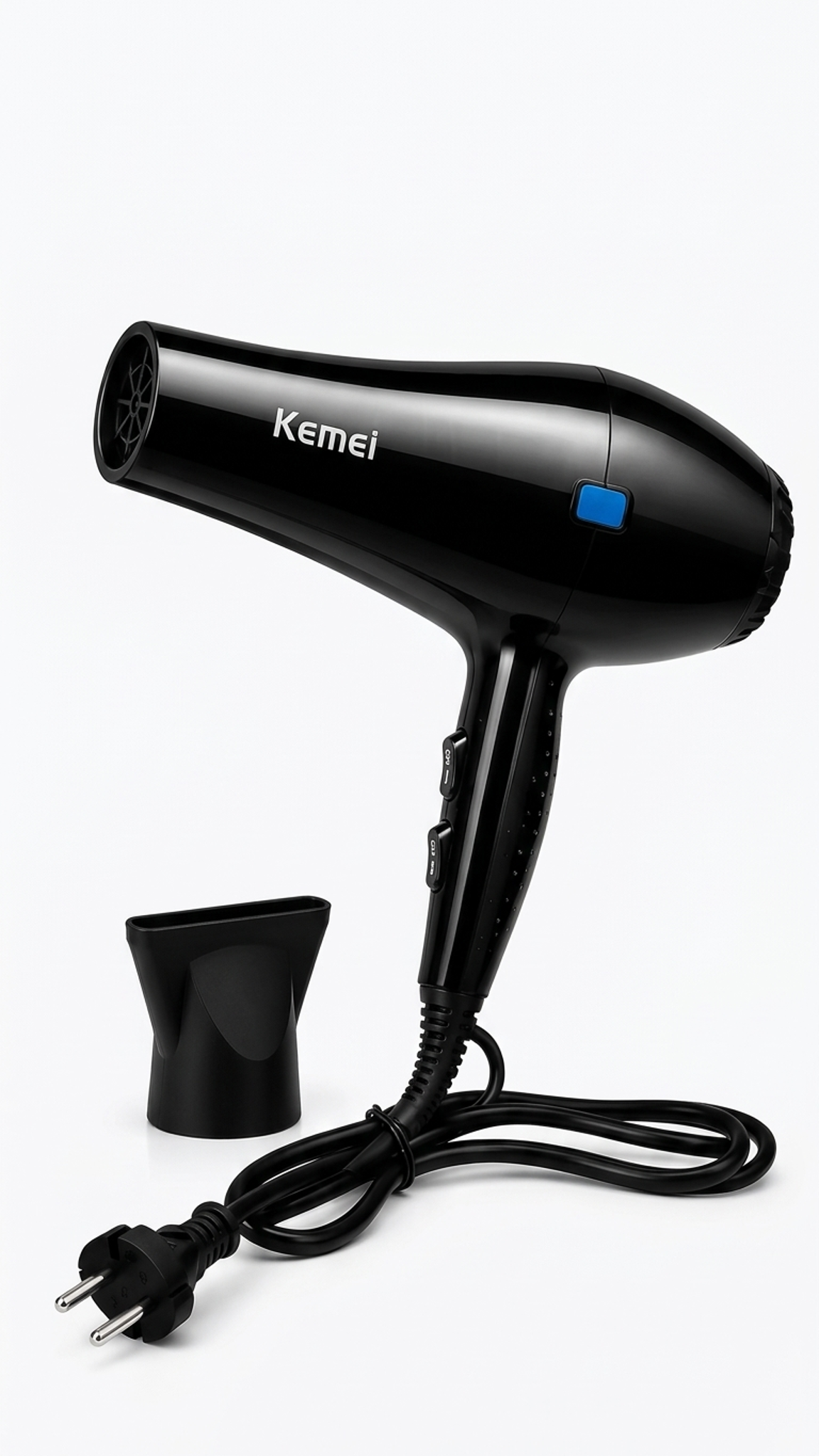 Kemei Professional Hair Dryer 5000W – High-Speed Blow Dryer with 3 Heat & 2 Speed Settings