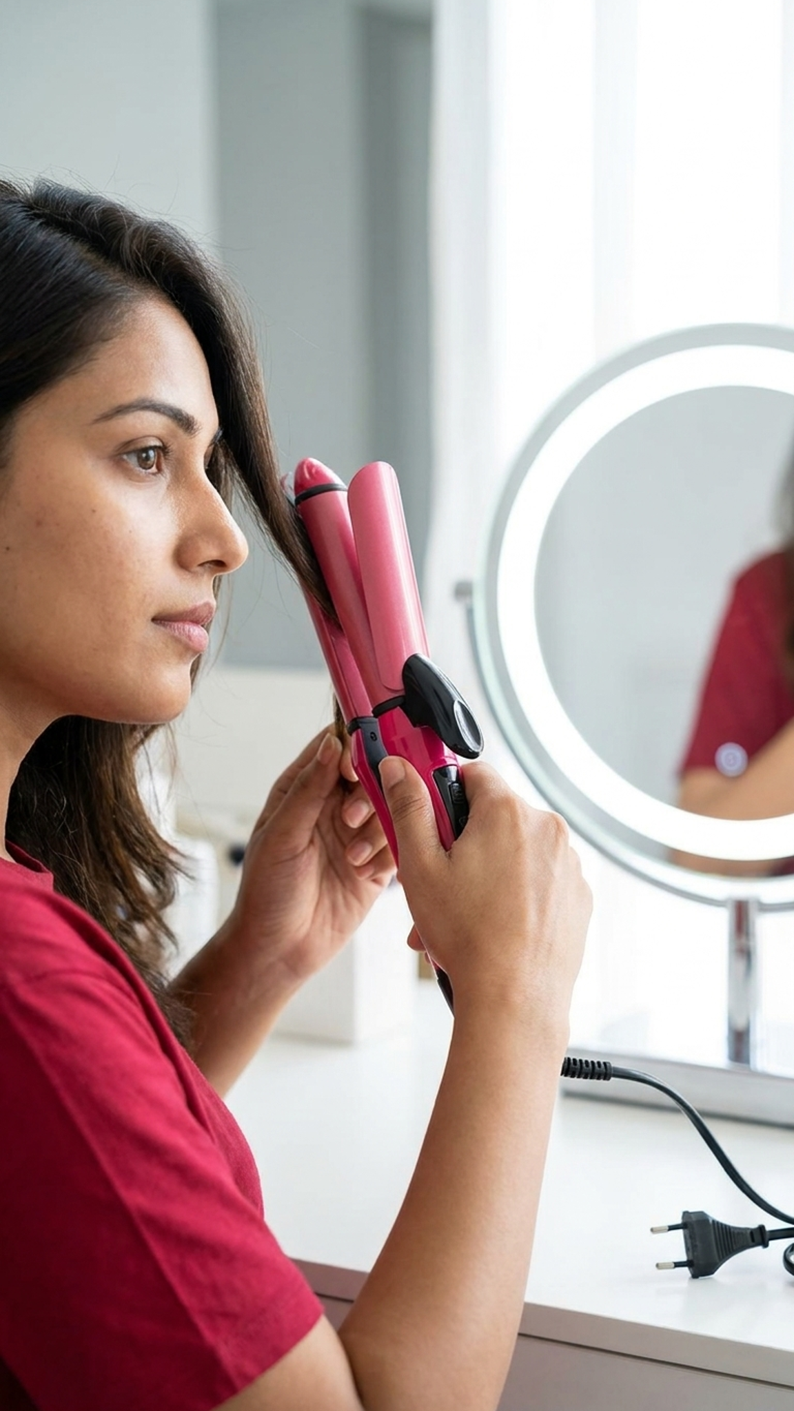 NOVA 2 in 1 Hair Beauty Set – Hair Straightener & Curler